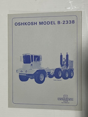 1977 oshkosh model - model, b