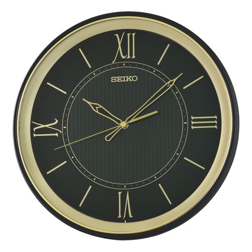 Seiko retro black gold - retro, wall