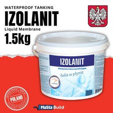 IZOLANIT Liquid Foil Waterproof Tanking Membrane Shower Bathroom Wet Room 1.5kg