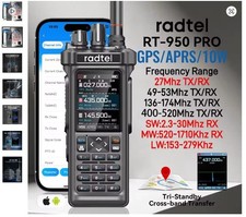 Radtel RT-950 PRO Walkie Talkie AM/FM/CB/LSB/USB/CW