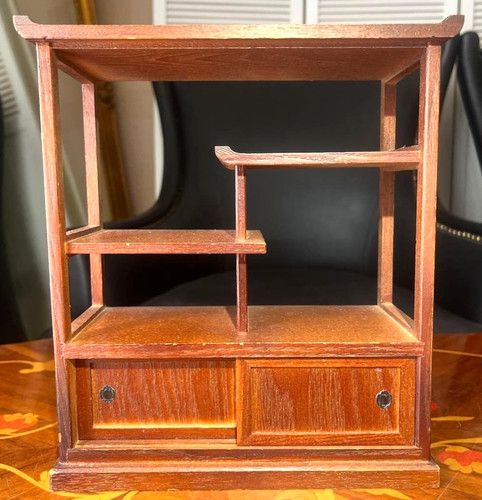 Japanese wood storage display - japanese,