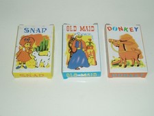 3 x Retro card games "Snap"-