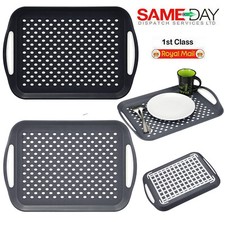 2x Serving Tray Plastic Rubber