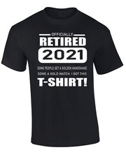 Retirement T-Shirt Gift Leaving Present Men's Women's Officially Retired Funny