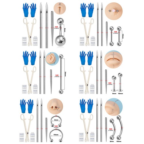 Body piercing kit - body, surgical