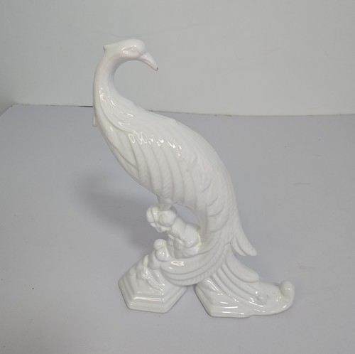 Vintage ceramic peacock - vintage,