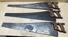 3 Antique Hand Saw Wood