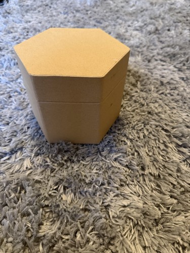 Small paper mache - small, hexagon