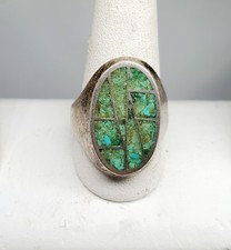 Navajo Turquoise Chip Inlay