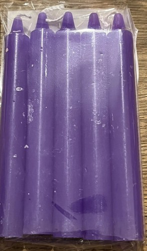 Purple spell ritual candles - 5,