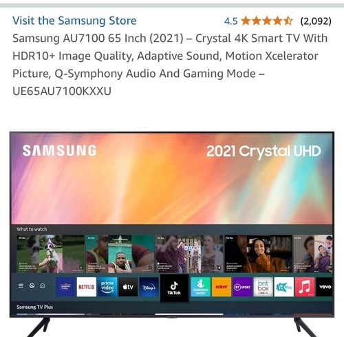 Samsung ue65cu8500k 4k led - 4k,
