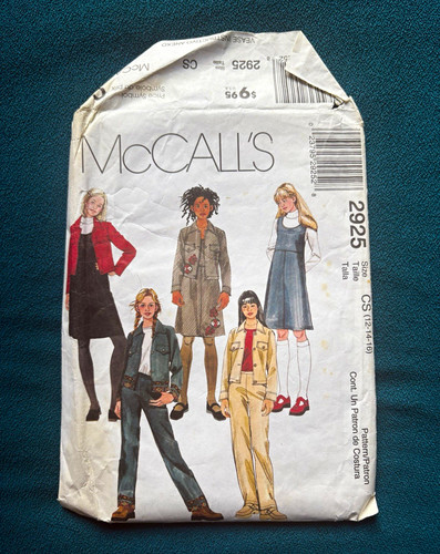 Mccall 2925 girls jacket - mccall's,