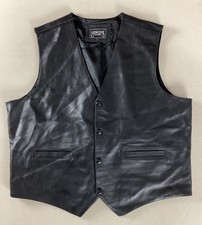 Vintage Leather Vest Waistcoat