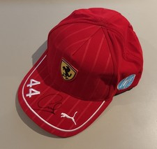Lewis Hamilton Signed F1 Drivers Cap with COA - Ferrari