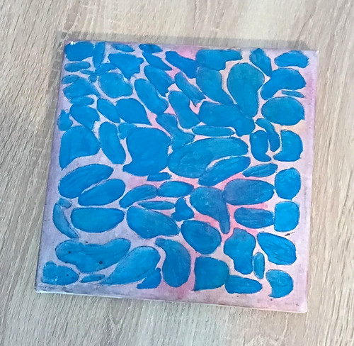 Ceramic square decorative - square,