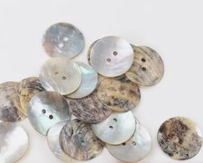Mother of Pearl buttons Neutral 8mm to 22mm Craft Scrapbook, Made in India