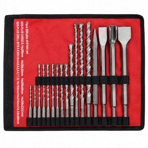 17pcs sds plus rotary - plus, hammer
