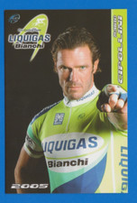 CYCLING cycling card MARIO CIPOLLINI team LIQUIGAS BIANCHI 2005