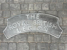 RAILWAY LOCOMOTIVE HEADBOARD SIGN / PLATE - THE ROYAL BRITISH LEGION - FULL SIZE