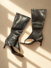 Elastic Knee High Boots Kitten