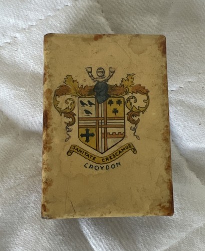 Antique celluloid wrapped tin - antique,