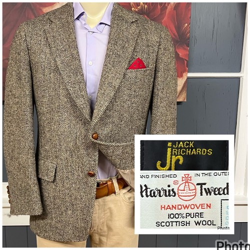 Vintage harris tweed blazer - tweed,