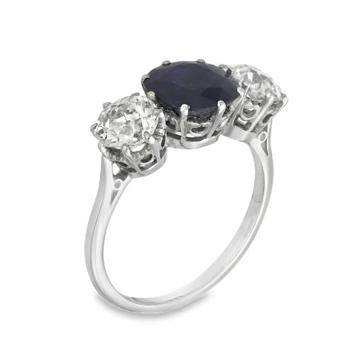 950 platinum sapphire - platinum, &