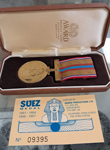 Suez canal full size medal - canal,