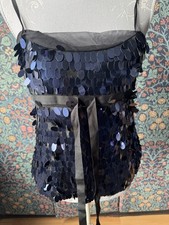 Kookai Y2K Navy Sequin Strappy