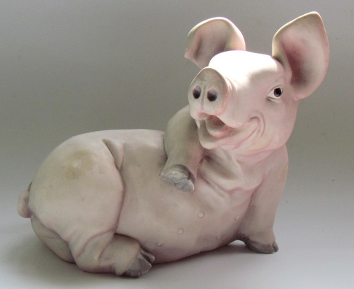 Collectible laughing pig - laughing,