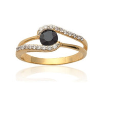 Ring Sapphire Stone Plated in