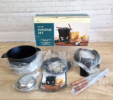 Vintage Cast Iron BHS Fondue