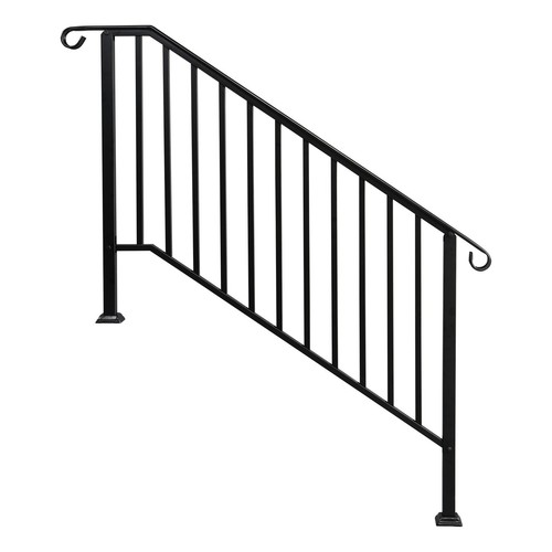 Wrought iron handrail - wrought, 1