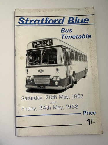 Stratford blue bus timetable - blue,