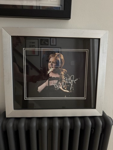 Adele signed photograph with - adele,