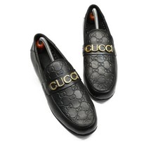 Handmade Mens black leather