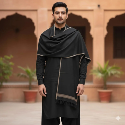 Pakistani shawl for men - pakistani,