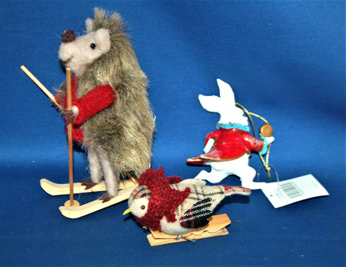 Three unusual animal - , hanging