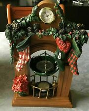 YANKEE CANDLE REAL WORKING MANTEL CLOCK XMAS HANGING TART MELT WARMER BURNER USA