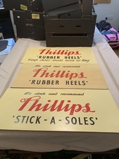 vintage advertising signs X3 Rubber Heels & Stick On Soles.