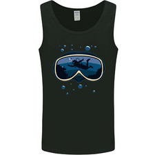Scuba Diving Mask Diver Mens Vest Tank Top