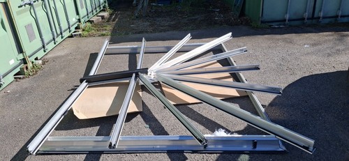 New glass roof from