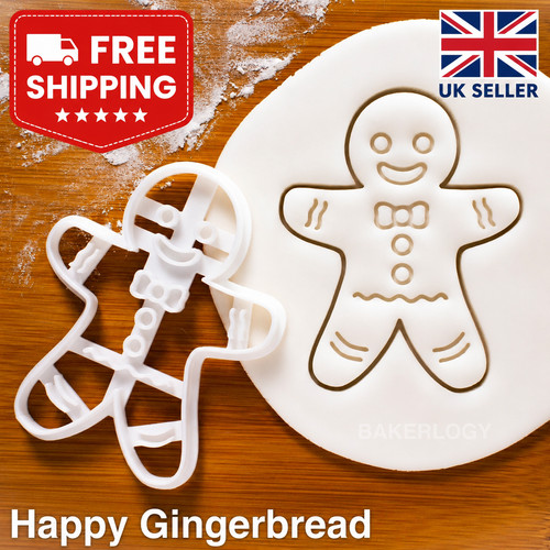 Happy gingerbread man - happy,