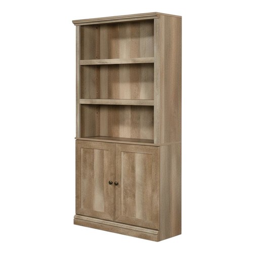 Oak finish storage library