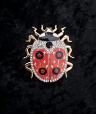 Ladybird Brooch Vintage Inspired Jewellery Insect Broach Gift Pin 