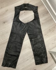 Leather Chaps Size 36 Black