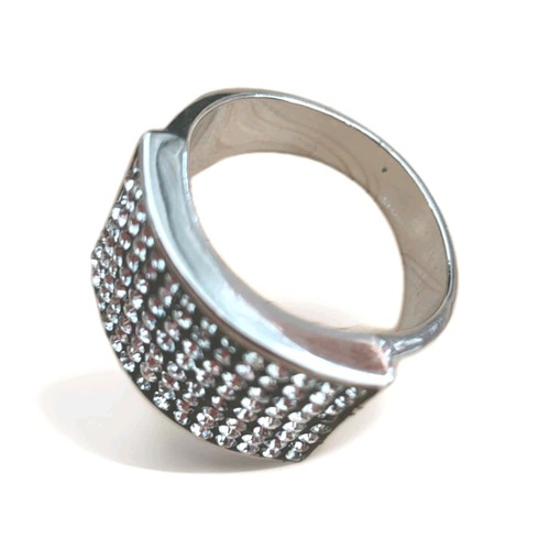 Swarovski crystal pave ring - crystal,