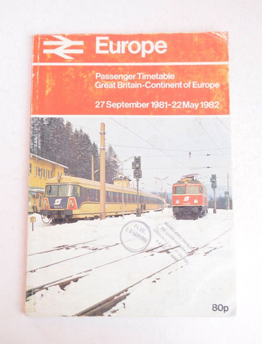 Railway timetable europe - railway, br
