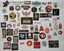 Collection of Various Tattoo Studio Advertising Stickers x 60