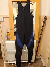 Long John Skiff Marlin Sleeveless Long Wetsuit Mens Small Front Zip